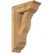 Ekena Millwork Funston Traditional Rough Sawn Bracket w/ Offset Brace, Western Red Cedar, 8"W x 20"D x 32"H BKT0806X20X32FST01RWR - alternate 1